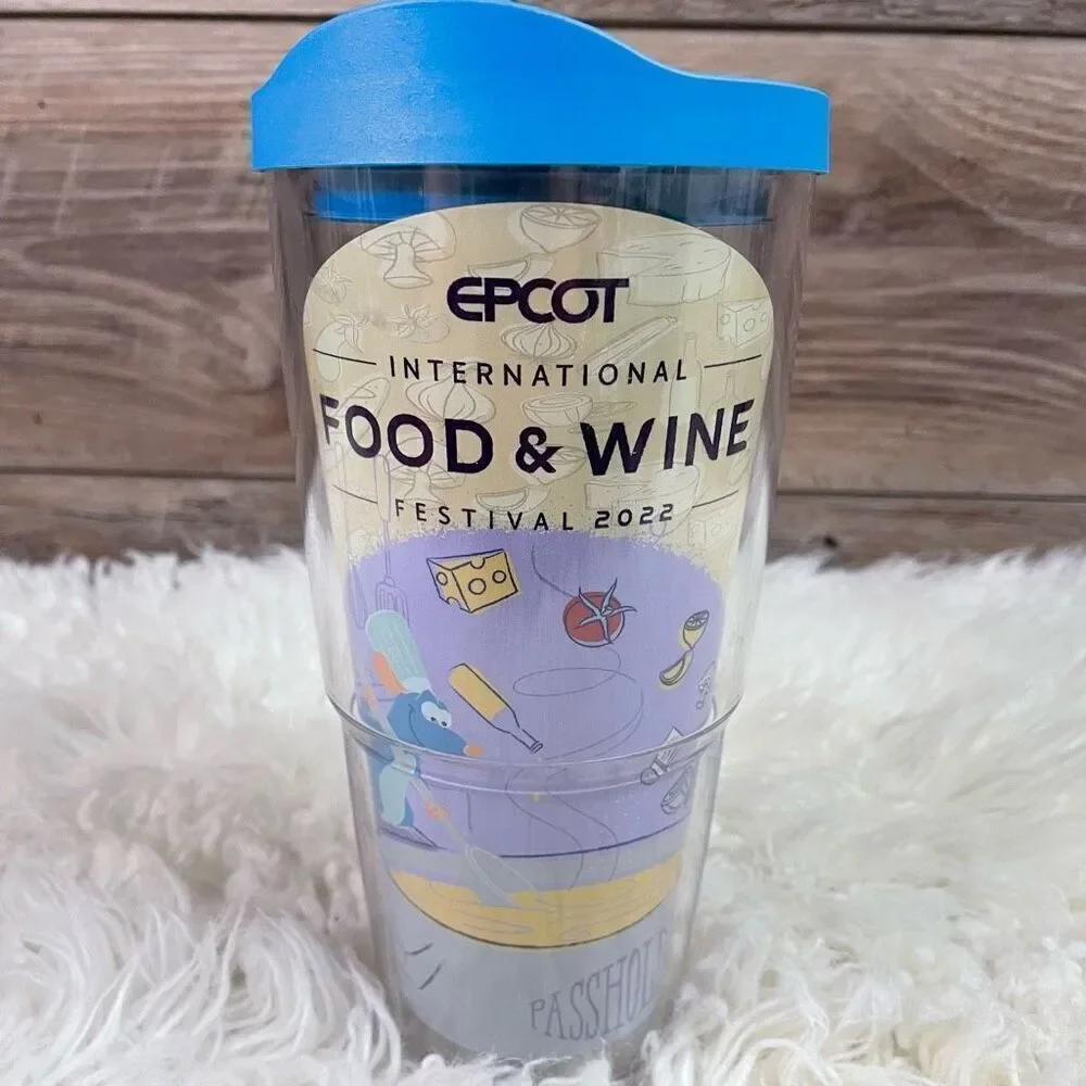 TERVIS Disney Epcot Food & Wine International Festival 2022 24oz Cup & Lid NWT